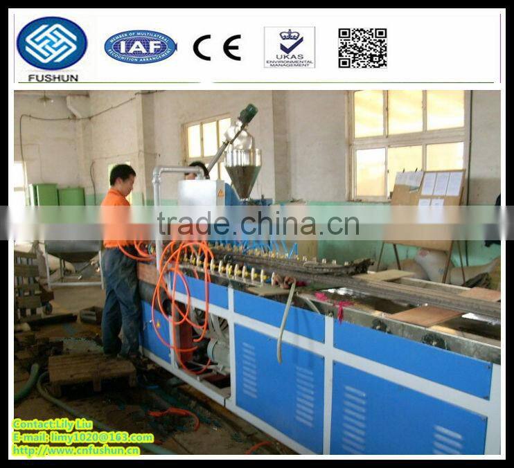 wpc wood plastic composite decking profile machine