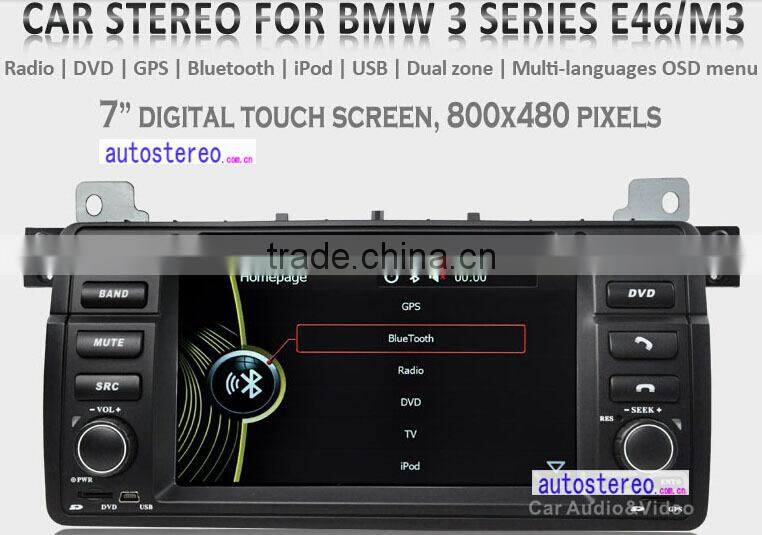 7 inch WinCE 6.0 Car DVD GPS Satnav Stereo for 3 Series E46 M3 Car Headunit GPS Navigation Autoradio