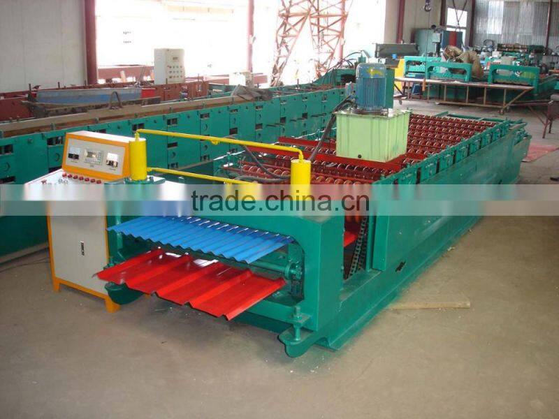 double layer ibr aluminum metal panel roof stepping machine