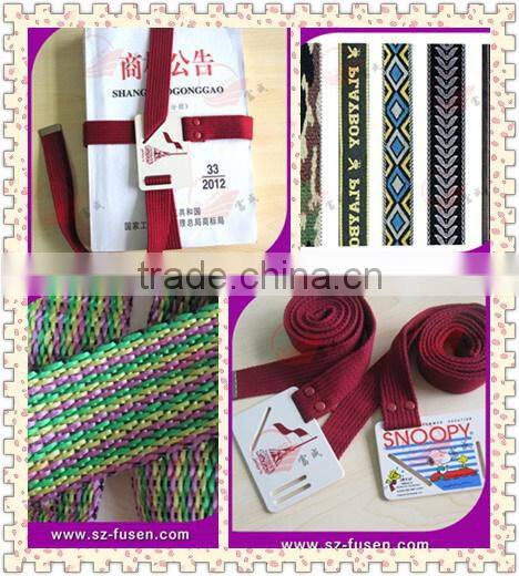 custom size and logo OEM hook and loop book strap