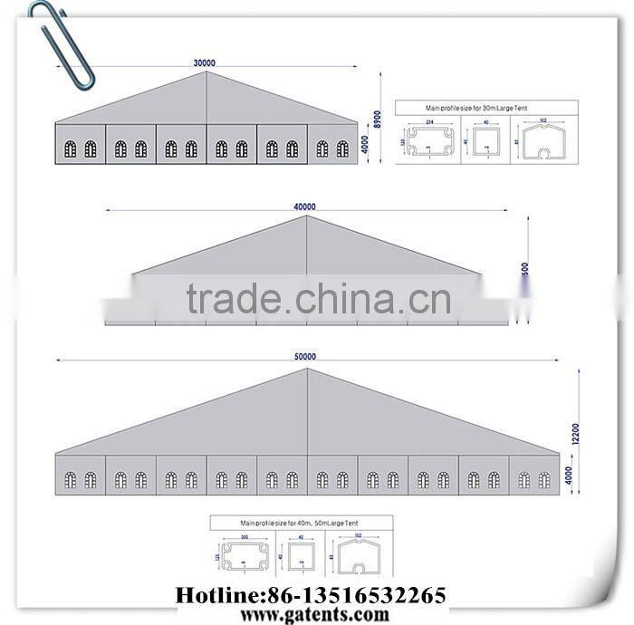 Aluminum Frame PVC Cover Weather Resistant Marquee Event Tent MET-06