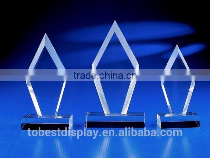 new design acrylic crystal award trophy