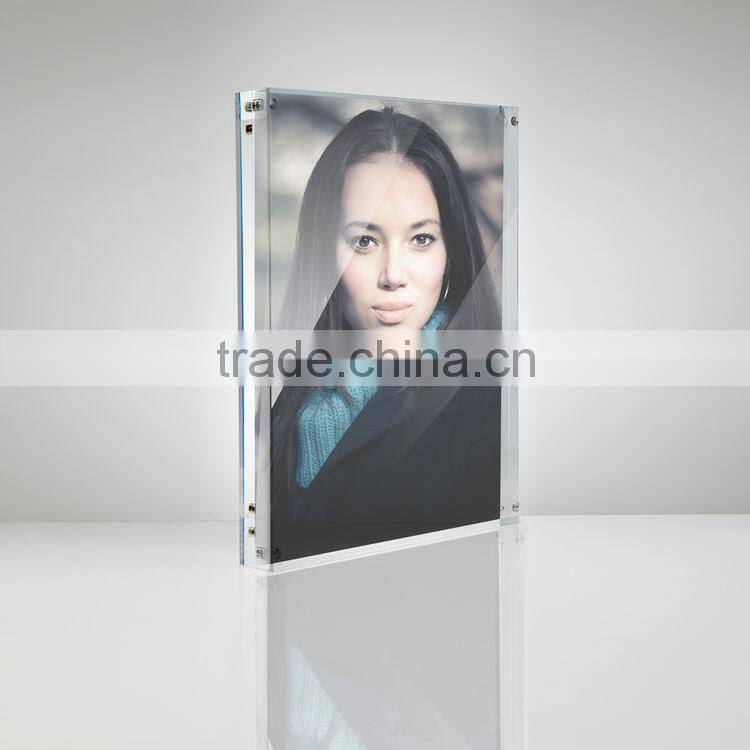 Acrylic block frame, acrylic pictures frame wholesale, acrylic 2 sided picture frame