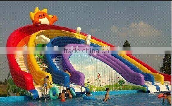 high quality inflatable slides, giant commercial use inflatables dry water snow winteslide