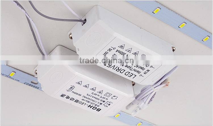 Wooden Modern LED Ceiling Lights 32W Living-room Suede Ceiling Lamps