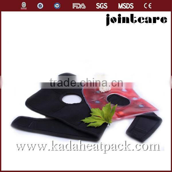 heat click knee pack wrap , knee heat gel pack with belt ,customized hot pack for knee