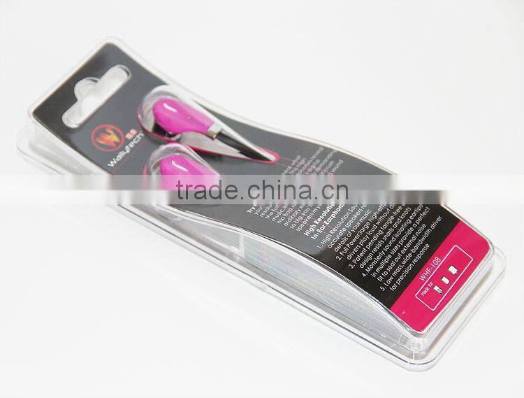 High end metal shell TPE cord Earphone for iphone