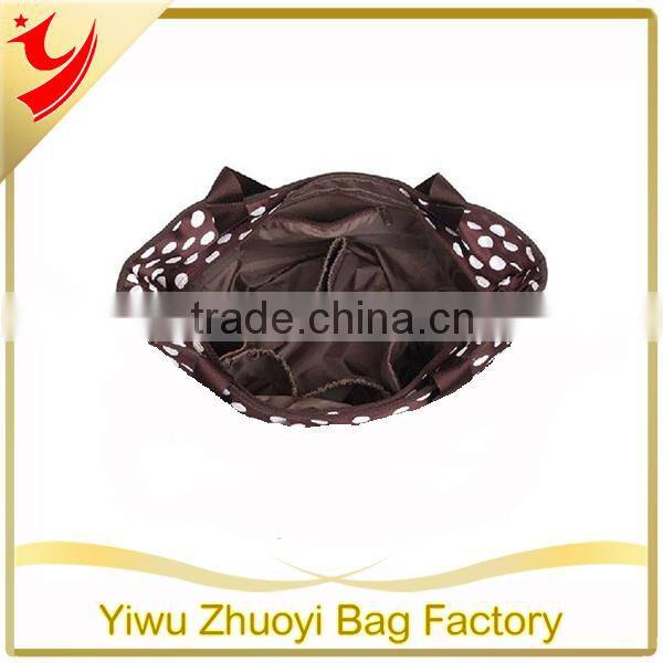 2015 New Waterproof Mummy Bag with Many Pockets and Dots Print