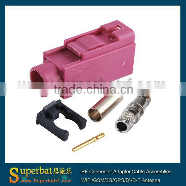 Fakra crimp Jack connector Key Code H Violet for Radio controlled keyless heating New Listing