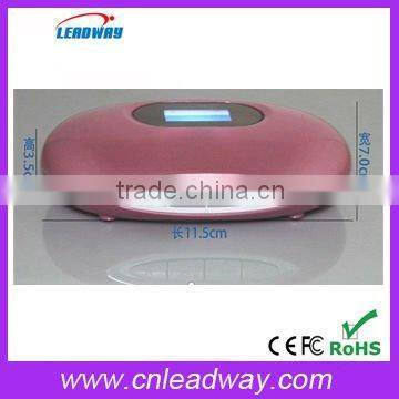 Portable stereo mini MP3 speaker with LED and radio for Christmas Promotional Gift