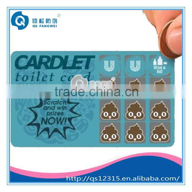 Printing Scratch Off Card