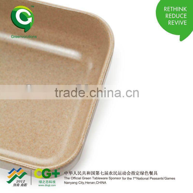 eco friendly organic material biodegradable restaurant dinner plate