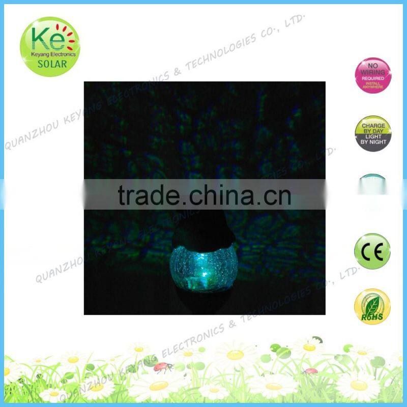 Polyresin with glass ball street path solar light