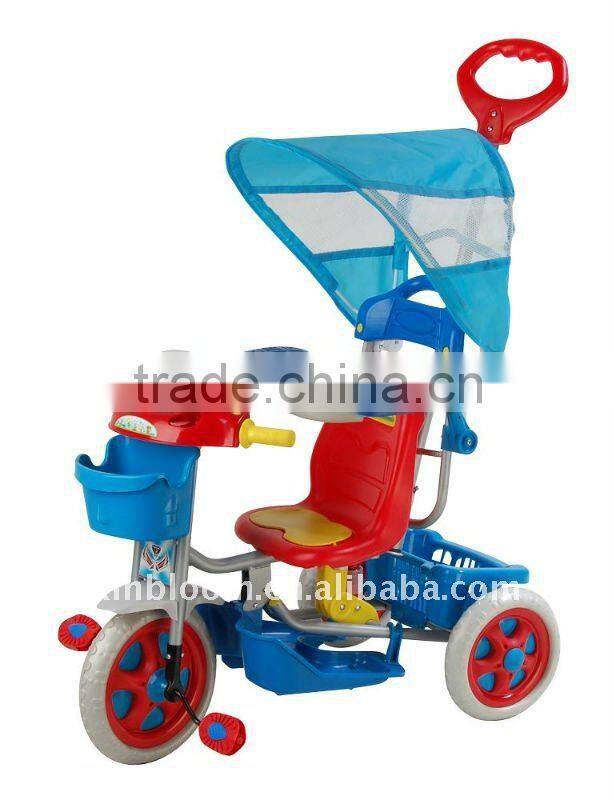 yellow baby tricycle