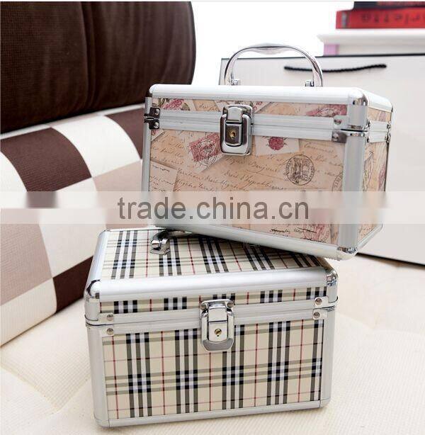 hot sale 2016 high quality Portable makeup case fashion cosmetics makeup case customize makeup box for market