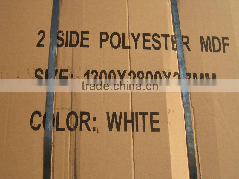 white glossy polyester mdf