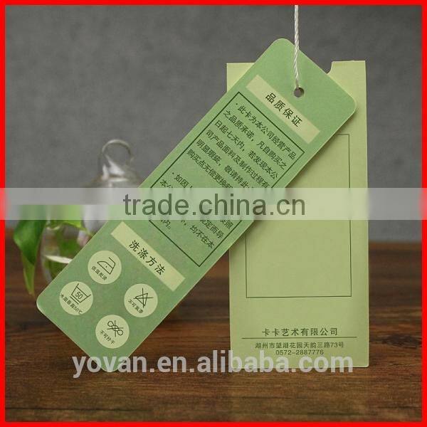 Hot Sale various Custom Cardboard clothes Hang Tag Wholesale