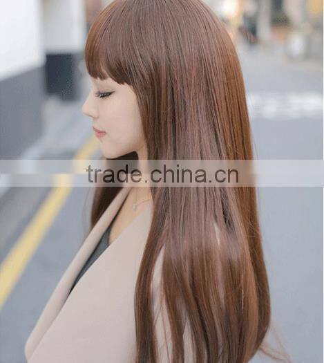 New High Quality Pretty Hair Wigs Japanese Fiber Hair Wigs Long Straight Wigs Synthetic Hair Wig