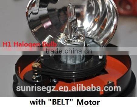 E-MARK Revolving Halogen Warning Light, ECE MARK Rotating Halogen Warning Beacon(SR-BL-501R-9) Flexible Europe DIN Mount Pole