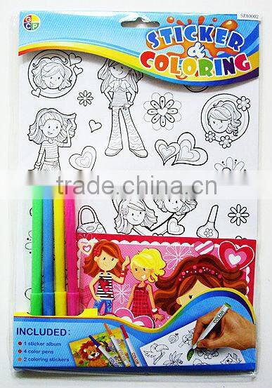 Coloring Sticker set