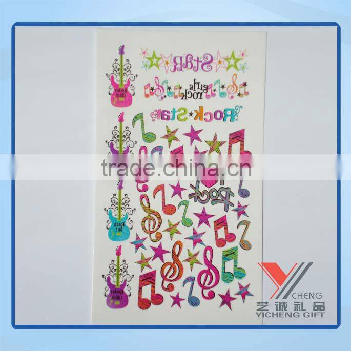 2014 cheap fashion cartoon tattoo sticker wholesale hot sale for kids children