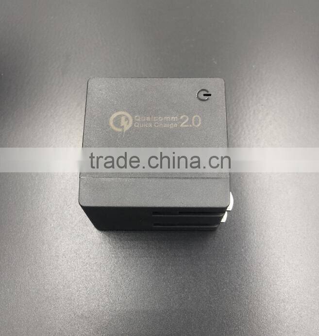 new products 2016 innovative qualcomm certified quick charge QC 3.0 wall Charger output 5V 2.4A,9V 2.0A,12V 1.5A