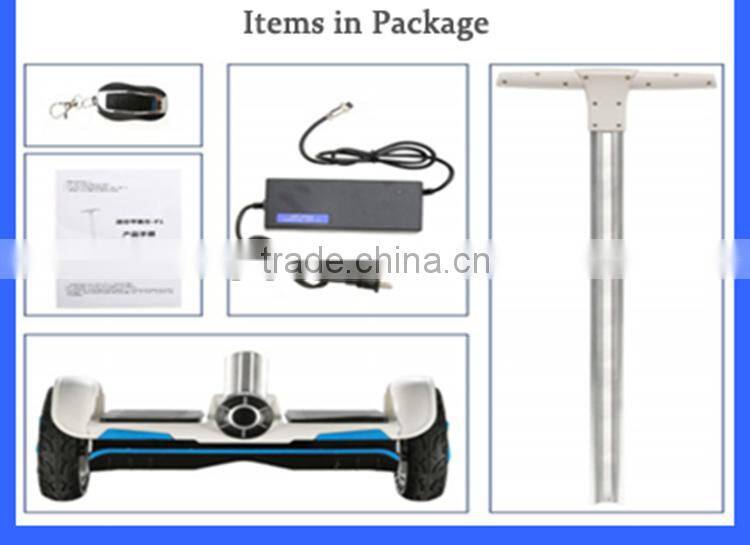 8 inch electric handlebar hoverboard with bluetooth speaker