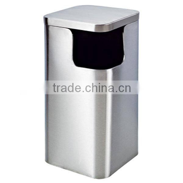 C-122 Debris Collection Waste Container Litter Bin with Gridding Top