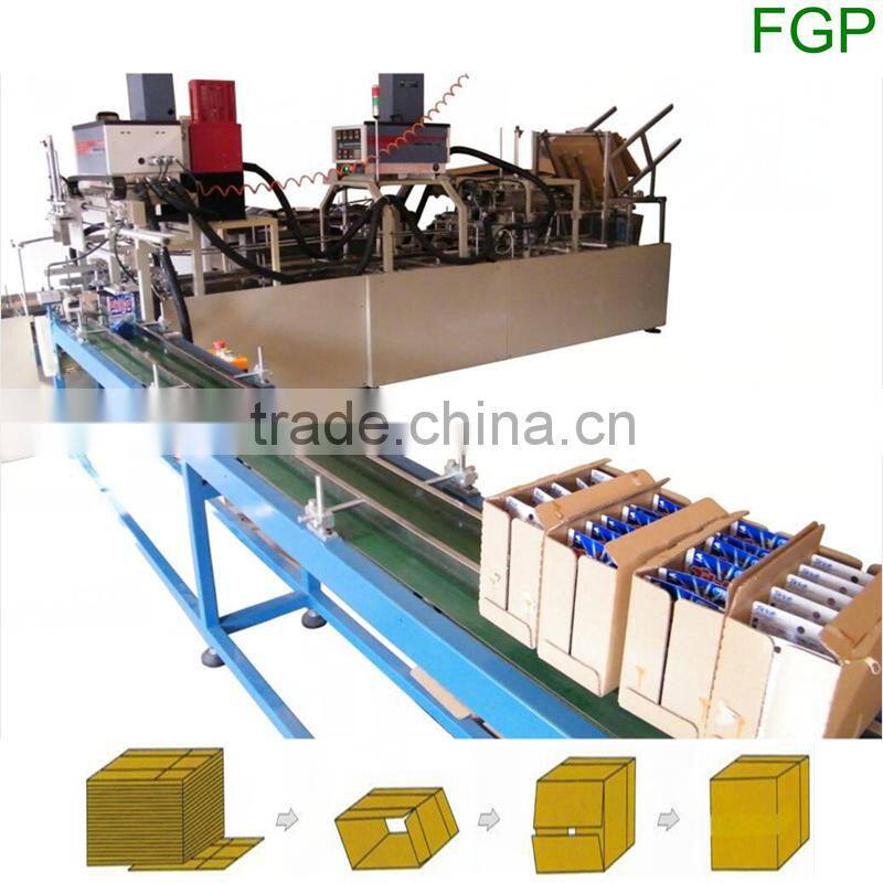 Automatic boxing machine for facial tissue carton packer with glue