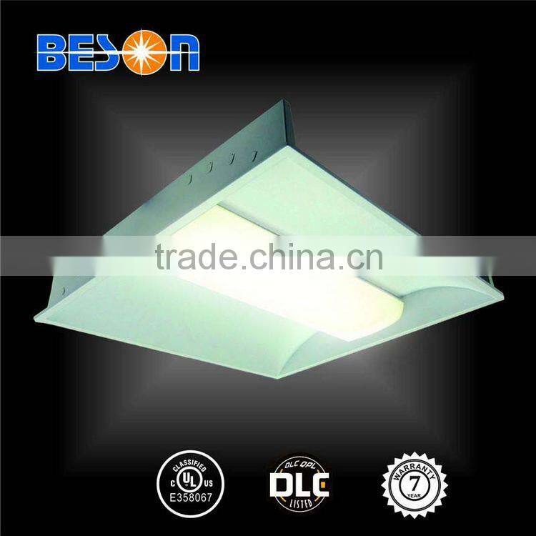 UL DLC approved commercial 2x2 led troffer 5 years warranty
