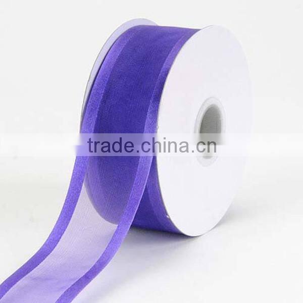 Satin edged organza ribbon for gift package