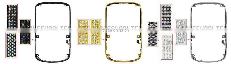 New luxury design Silver Diamond Housing Middle Plate for iPhone 4S Arrow Design Golden Color