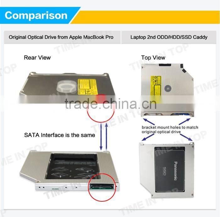 TITH16A HDD/SSD case HDD Caddy enclosure for MacBook