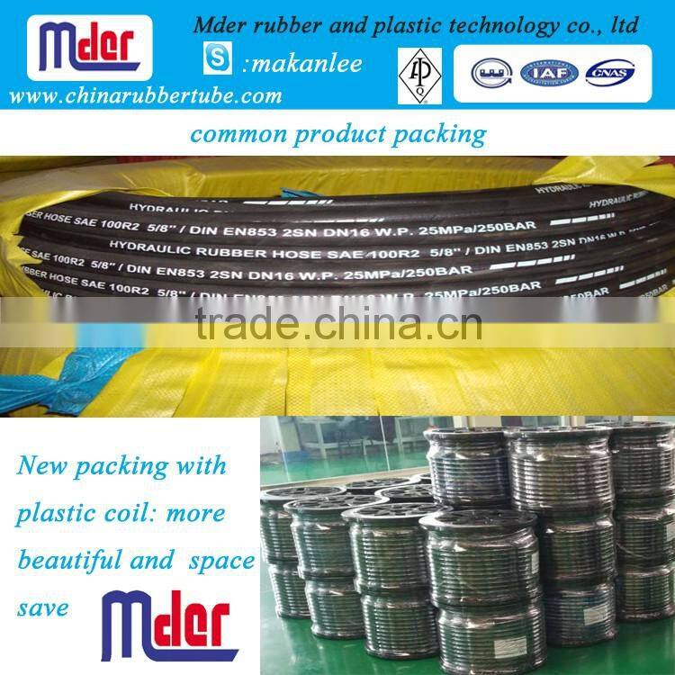 Mder hot sale wire reinforced high pressure rubber flexible hose factory