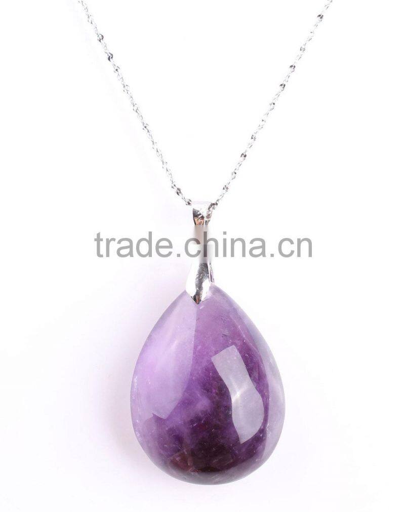 2016 best selling purple crystal element necklace for sale