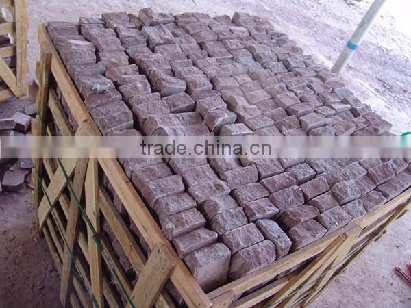 China Natural Red Porphyry Pavers