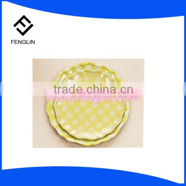 High quality Wholesale Plastic cheap custom melamine plate for dinner