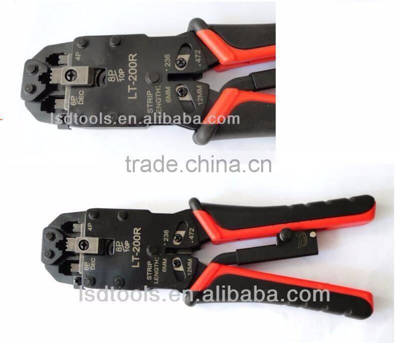 LSDbrand LT-200R rJ10 RJ11 RJ12 modular plug crimping amp network tool for rj45 keystone jack network hand tools crimper