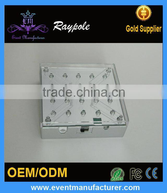 Wholesale Rechargeable 4inch Square LED Flower Vase Light