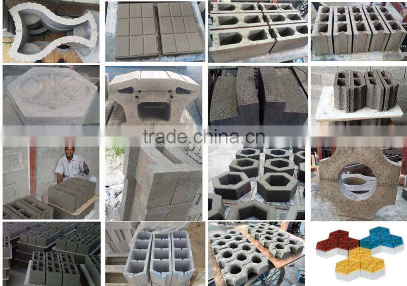 2014 Promotion Hydraulic Pressure concrete block machine with Top Quality QT8-15 hollow block making machine price