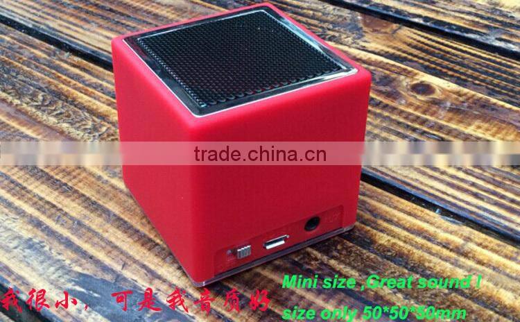 Square Portable Bluetooth speaker mono Bluetooth speaker