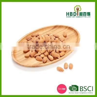 Eco-friendly oval shape bamboo candy tray bamboo nut tray