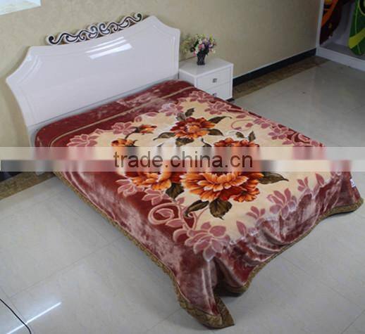 wholesale new design stocklot 100% polyester blanket