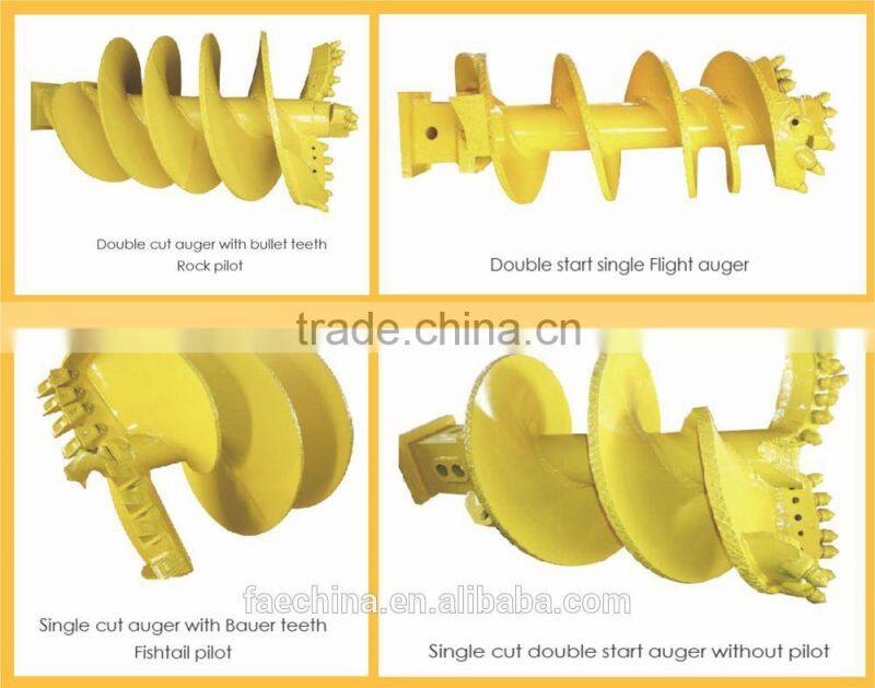 FAE high strength rock flight auger,double flights auger drill