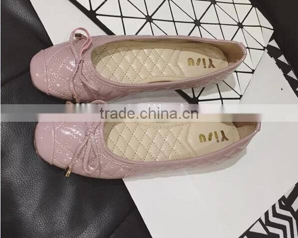 2016 most popular hot selling beautiful ladies flat shoes CP6898