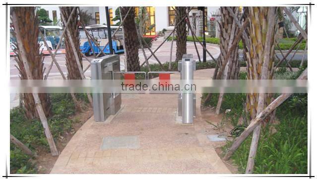 rfid access control gate OEM, ODM glass arm bridge swing turnstile barrier / hafl full height turnstile