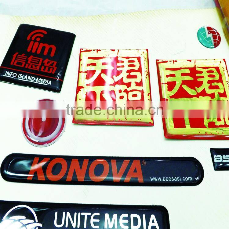 Top quality custom Clear Crystal Epoxy Sticker Epxoy Resin Sticker,puffy stickers printing