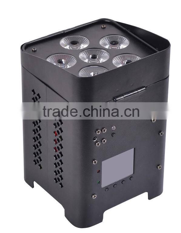 Hot sell Rechargeable Battery 6pcs LED uplight led lighting