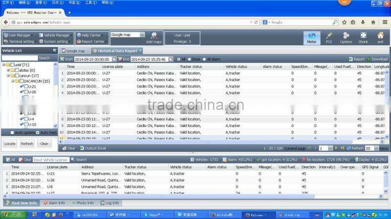 gprs mobile phone tracking system compatible most gps tracker made in China