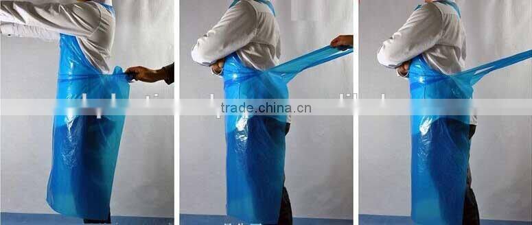 High quality pe thick plastic disposable aprons